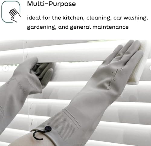 Premium Reusable Gloves for Cleaning and Housework with 100 Natural Latex
