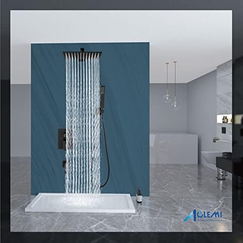 Rainfall Shower System - 3-in-1 Function Matte Black
