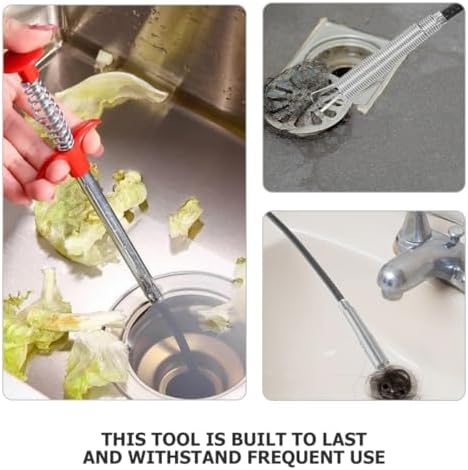 OSALADI Toilet Pickup Tool Dredging Brush for Home Sink Drain