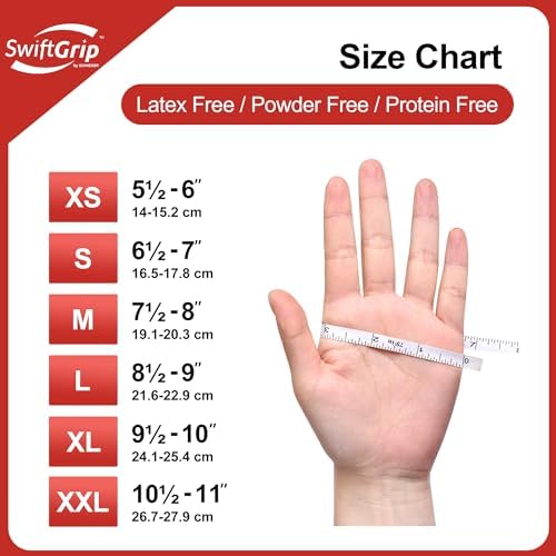 100-Count Nitrile Gloves for Cleaning Medical Use