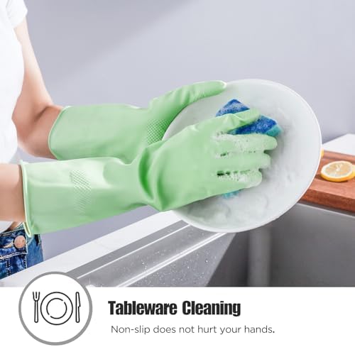 rubber gloves for kitchen cleaning