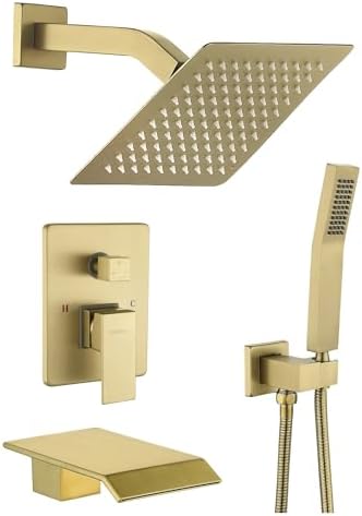 Complete Bath Faucet Set with 25 GPM Flow Rate