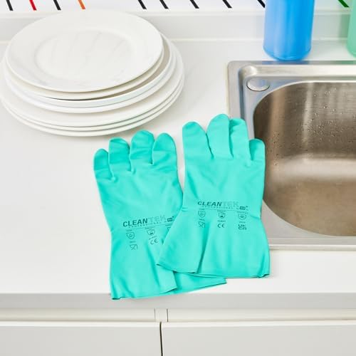 Restaurantware Clean Tek Professional 15 Mil Extra Large Cleaning Gloves