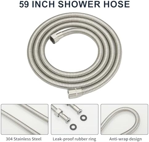 Kroias Brushed Nickel 2-in-1 Handheld Shower Set