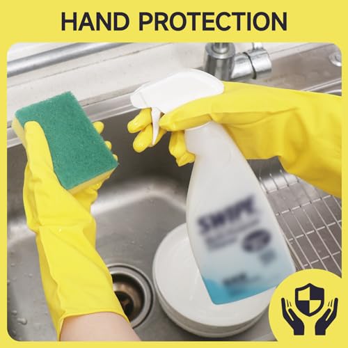 ProiFlux natural rubber cleaning gloves 2 pairs reusable extra large