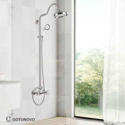 Gotonovo Luxury Exposed Shower Faucet Set