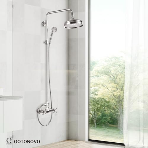 Wall-Mounted Adjustable Wall Shower System by GotOnovo