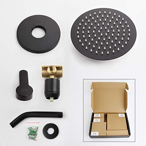 Versatile Matte Black Shower Faucet Set