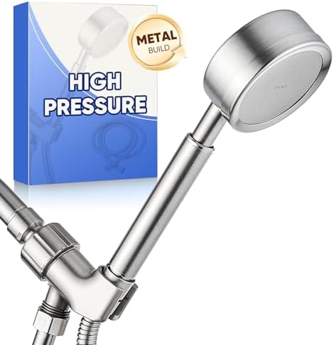 GOXIUHANStainless Steel Handheld Shower Head Set with 59 Hose and Noise Reduction Technology