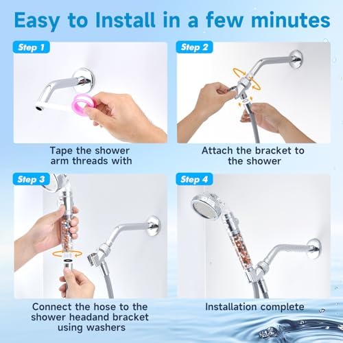 Hard Water Filtered Shower Head
