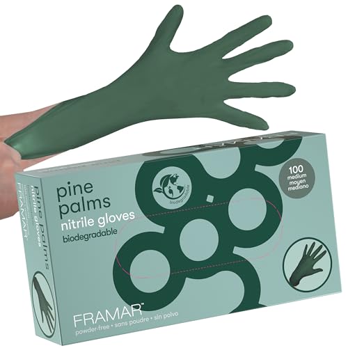 Framar Star Struck Silver Pop Up Foil Green Gloves Latex Free