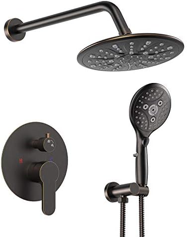 SunCleanse - Showers Set - Oil-Rubbed Bronze - 7-Setting Spray - Rain Shower Head