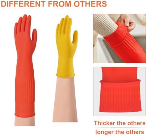 North Tower Rubber Kitchen Cleaning Gloves
