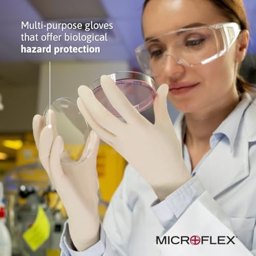Microflex 10-754 Daily Defense Latex Gloves Natural