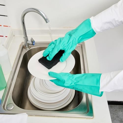 Restaurantware Clean Tek Professional 15 Mil Extra Large Cleaning Gloves