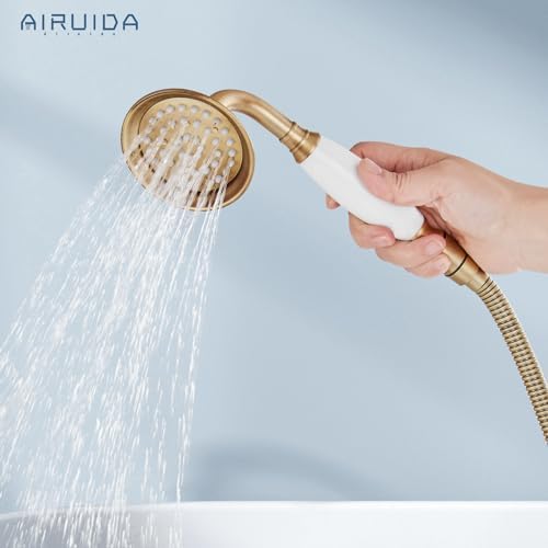 Airuida antique brass bathroom faucet