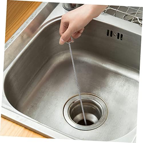 Jojofuny 4 in 1 Manual Snake Drain Tool Set with Flexible Tube Cleaner