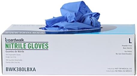 Boardwalk 380LCTA 4 Mil Nitrile Gloves Large Blue