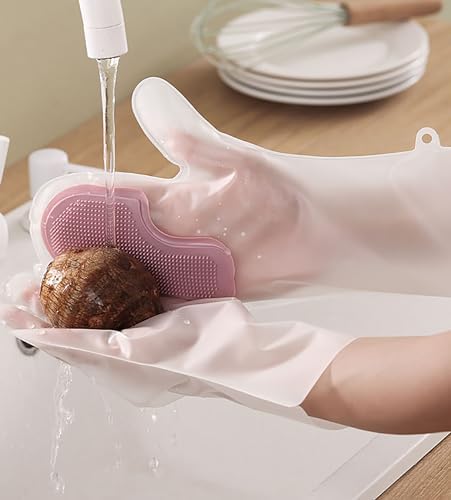 Liquid Resistant Cleaning Gloves Dish Washing Gloves 4 Pairs Optimized
