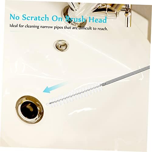 Jojofuny 4 in 1 Manual Snake Drain Tool Set with Flexible Tube Cleaner