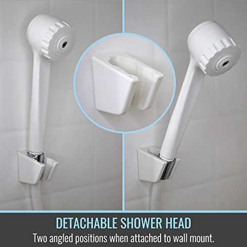HealthSmart Modern Handheld Shower Head with 6 Foot Hose