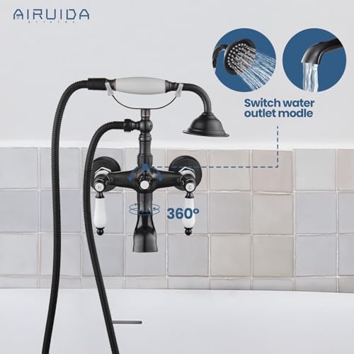 Wall-Mounted Oil-Rubbed Bronze Faucet Durable and Stylish Design
