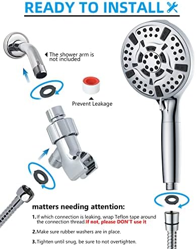 Pure Water Flow Handheld Showerhead - Effortlessly Clean Purify Your Showerwater