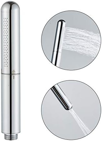 Handheld Shower Head With Extra Long Hose And Wall Mounted Holder Chrome Finish