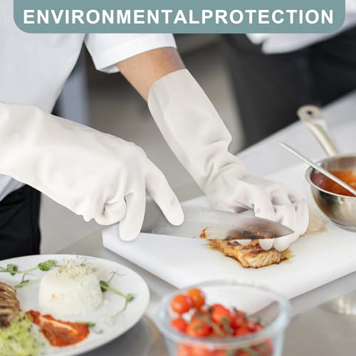 2Pair 15 Inch Reusable Latex Free Cleaning Gloves