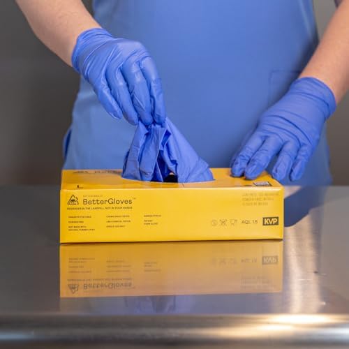 Biodegradable Nitrile Gloves Violet Blue 100 Piece