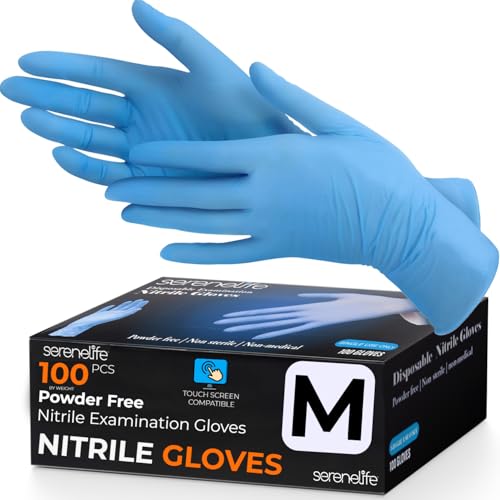 SereneLife Nitrile Gloves