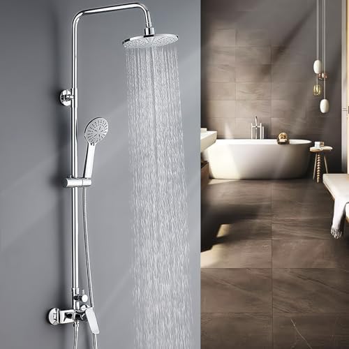 Delura Handheld Shower System with 5 Spray Modes