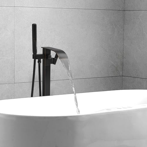 RUMOSE -Freestanding Tub Filler with Handheld Shower for a Relaxing Bath Experience