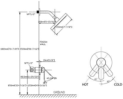 Versatile Matte Black Shower Faucet Set