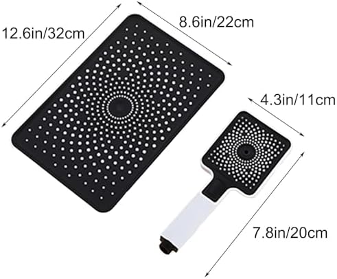 Durable Dual Shower Head Rainfall Flow Combination Set