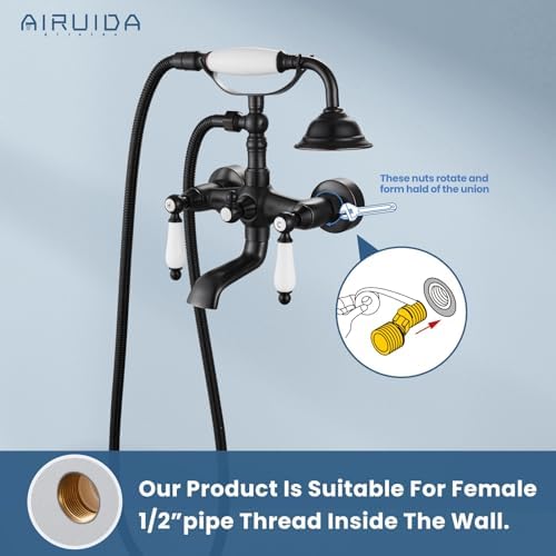Wall-Mounted Oil-Rubbed Bronze Faucet Durable and Stylish Design