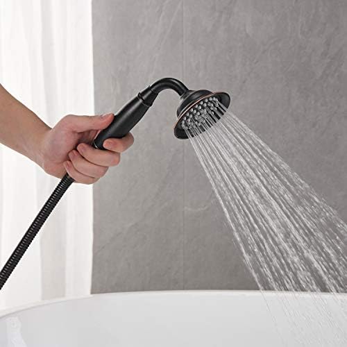 Wowkk Tub Filler Freestanding Faucet with Hand Shower
