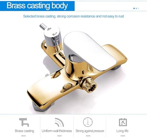 Delura Handheld Shower System with 5 Spray Modes