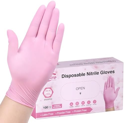 100-Count Nitrile Gloves for Cleaning Medical Use
