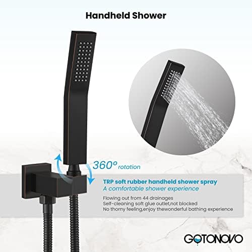 Rainfall Shower Head Set with Rough-In Modeled for Luxury