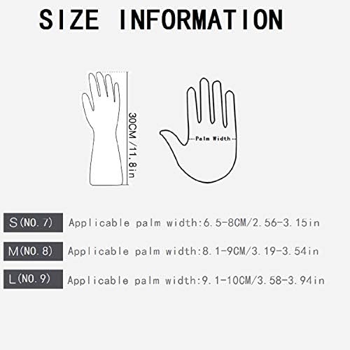 Kitchen Rubber Dishwashing Gloves Large 3 Pairs