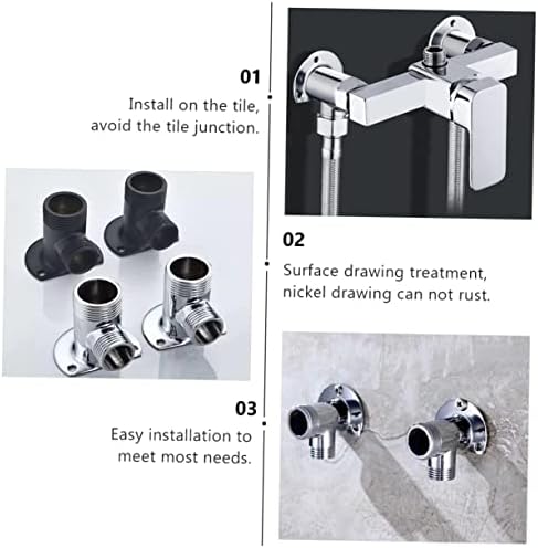 4-Piece Zinc Alloy Bathroom Shower Installation Kit