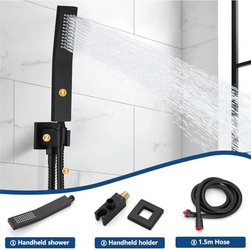 Midanya Rain Shower System Wall Mount for Bathroom