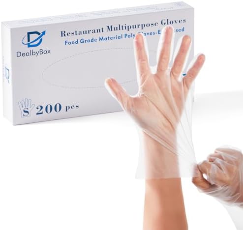 1000pc Food Safe Plastic Gloves for Restaurant Use