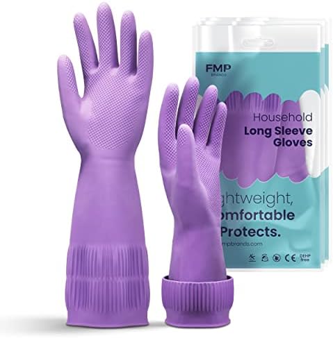 Durable Extra Long Dishwashing Gloves for Kitchen Cleaning 15 Inch