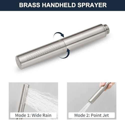 Kroias Brushed Nickel 2-in-1 Handheld Shower Set
