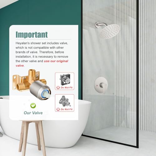 Stainless Steel Round Shower Head Set with NPT Male Valve
