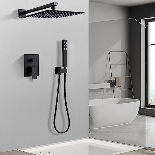 Black Rain Shower System