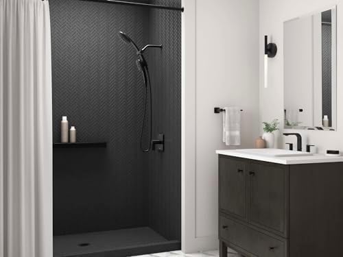 Adjustable 3-in-1 Handheld Showerhead Combo in Matte Black