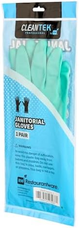 Professional 15 Mil Medium Cleaning Gloves Chemical-Tolerant No-Powder Latex-Free